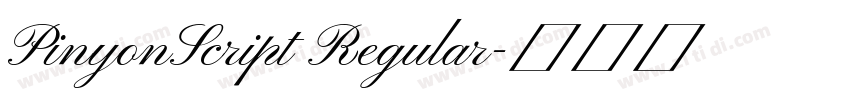 PinyonScript Regular字体转换